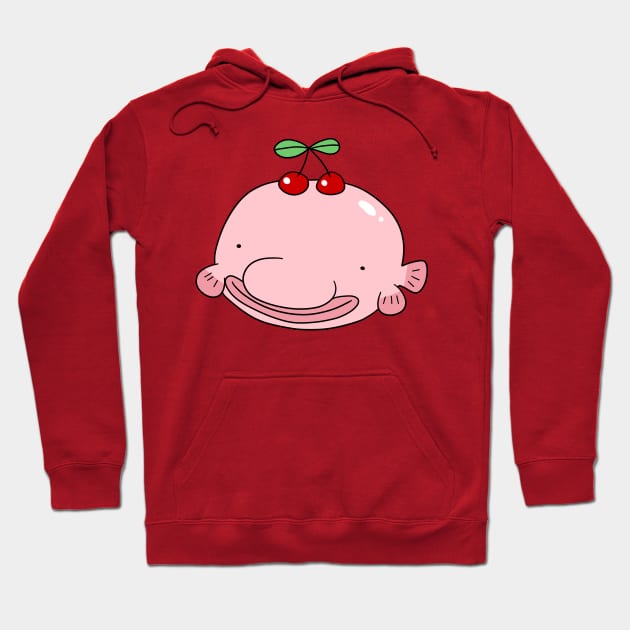 Cherry Blobfish Hoodie by saradaboru